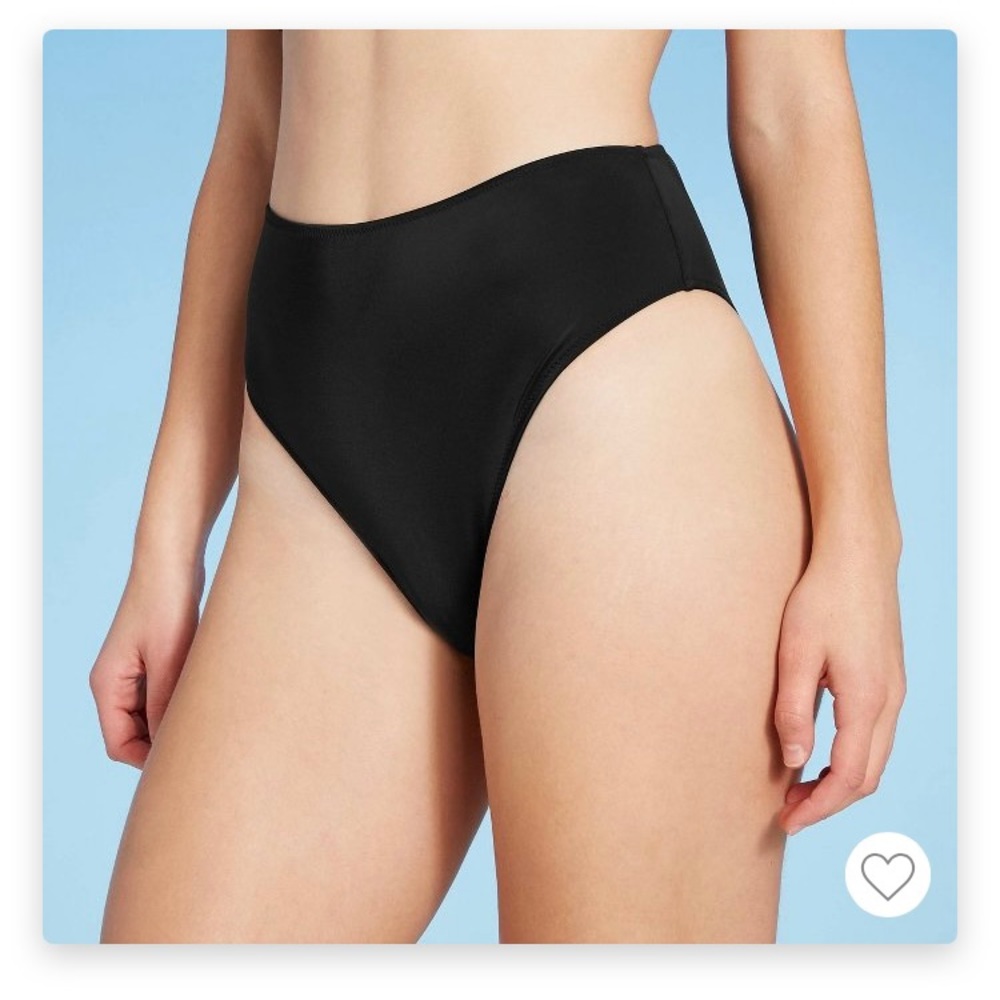 Black High Waist Bikini Bottom